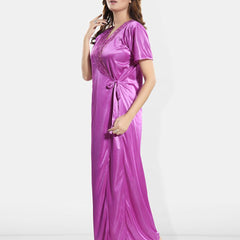 Be You Shoulder Straps Satin Nightdress & Robe