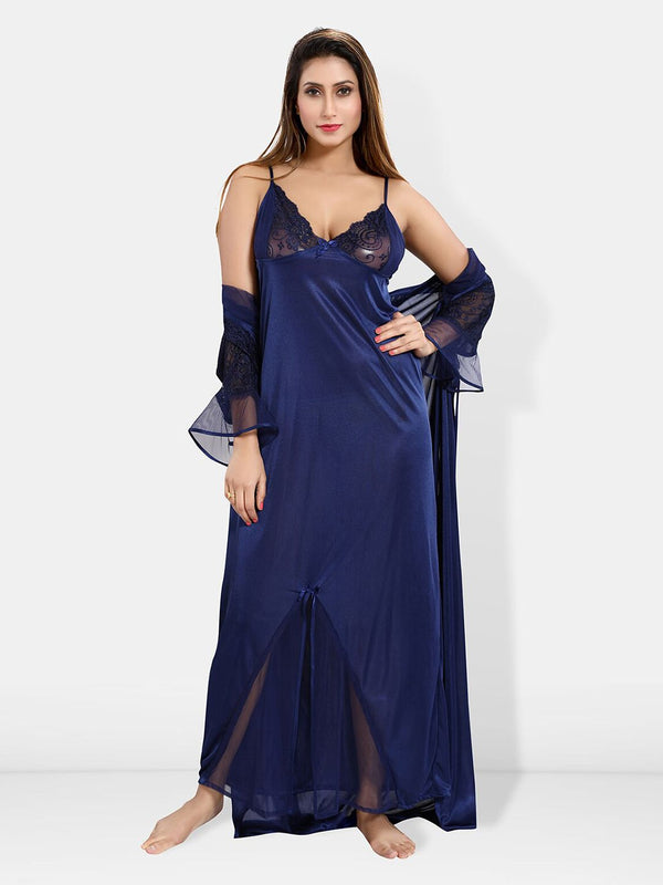 Be You Satin Maxi Nightdress with Robe