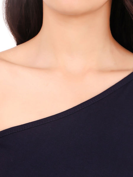 Be You One Shoulder Cotton Crop Top