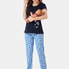 Be You Printed Maternity Night Suit