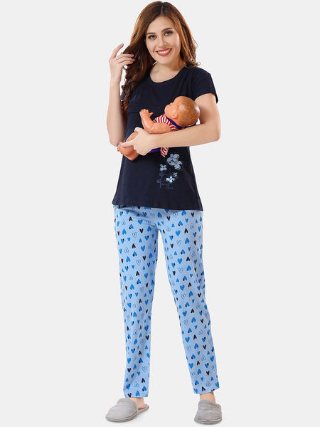 Be You Printed Maternity Night Suit