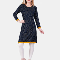 Be You Geometric Printed Maternity Straight Kurta