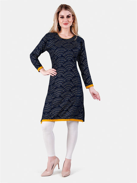 Be You Geometric Printed Maternity Straight Kurta