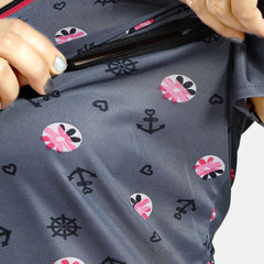 Be You Floral Printed Satin Maternity Maxi Sweat Nightdress