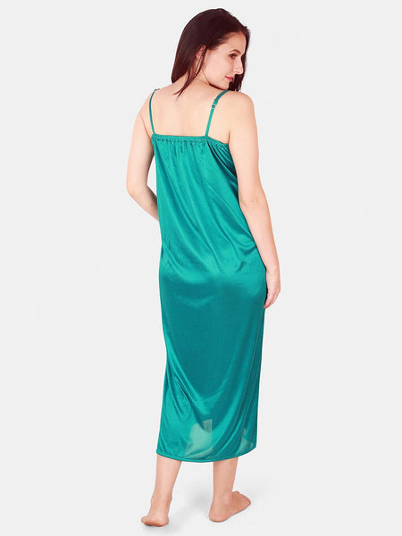 Be You Floral Lace Shoulder Straps Satin Maxi Nightdress With Robe