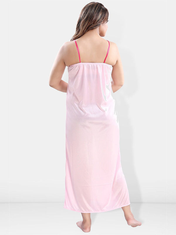 Be You V-Neck Satin Maxi Nightdress with Robe