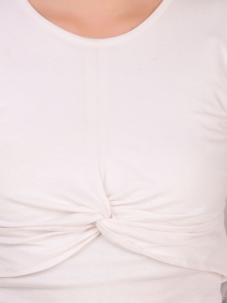 Be You Twisted Cotton Crop Top