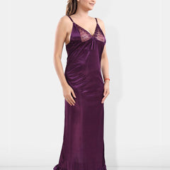 Be You V-Neck Satin Maxi Nightdress
