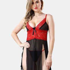 Be You Self Designed Net Baby Doll With Brief