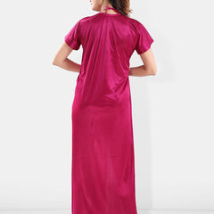 Be You Shoulder Straps Satin Top With Shorts &Robe