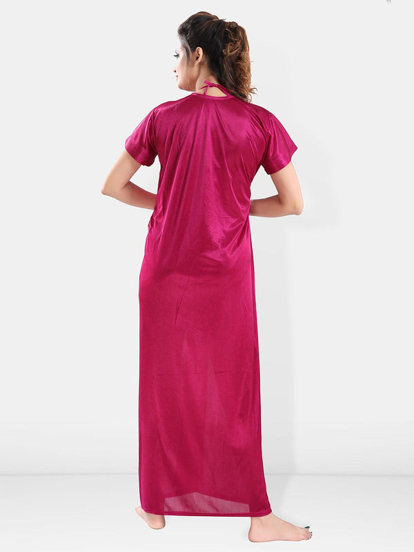 Be You Shoulder Straps Satin Top With Shorts &Robe