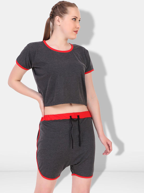 Be You Solid Cotton Blend Night suit
