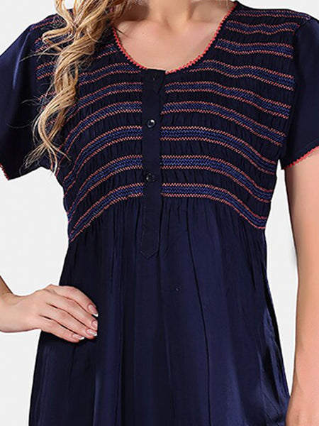 Be You Round Neck Maxi Nightdress