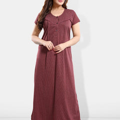 Be You Maternity Striped Maxi Nightdress