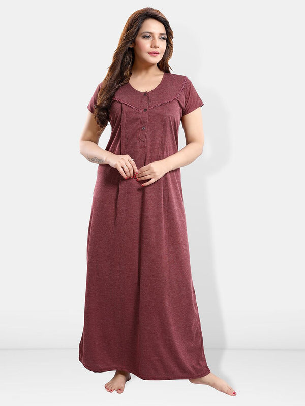 Be You Maternity Striped Maxi Nightdress