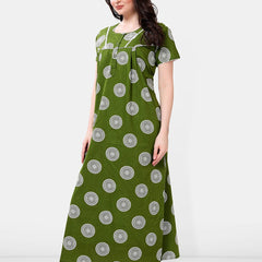 Be You Printed Cotton Maxi Nightdress