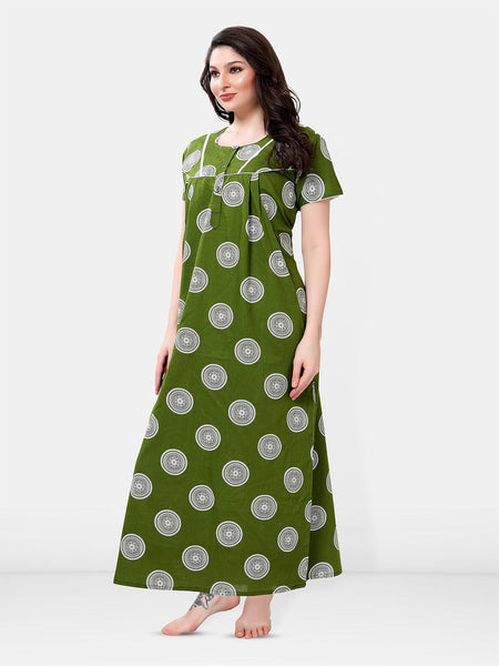 Be You Printed Cotton Maxi Nightdress