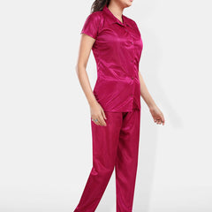 Be You Satin Shirt & Lounge Pant Night Suit