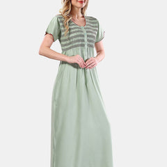 Be You Round Neck Maxi Nightdress