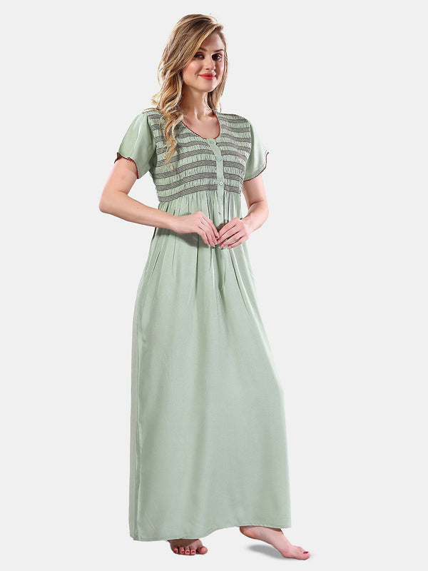 Be You Round Neck Maxi Nightdress