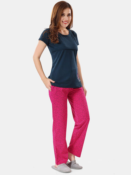 Be You Printed Maternity Night Suit