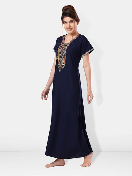 Be You Embroidered Maxi Nightdress