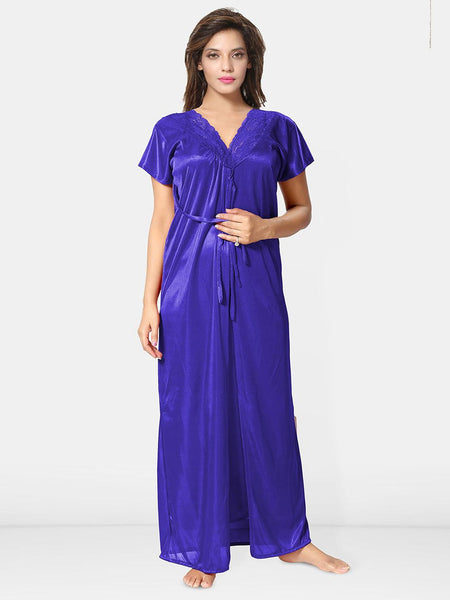 Be You Women Pack of 2 Nighty with Robe Nightdress