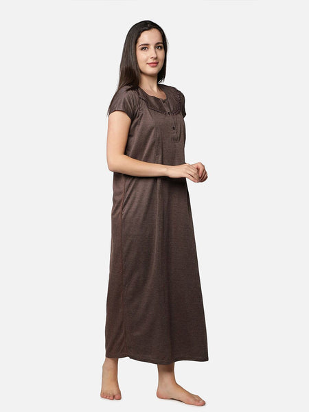 Be You Striped Maternity & Feeding Maxi Nightdress