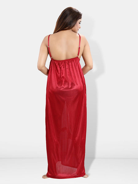 Be You 6 Pieces Satin Nightwear Set