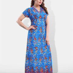 Be You Polka Dot Printed Satin Feeding & Maternity Nightdress