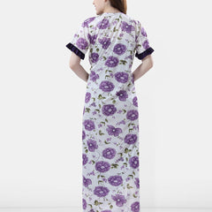 Be You Floral Printed Maxi Nightdress With Robe