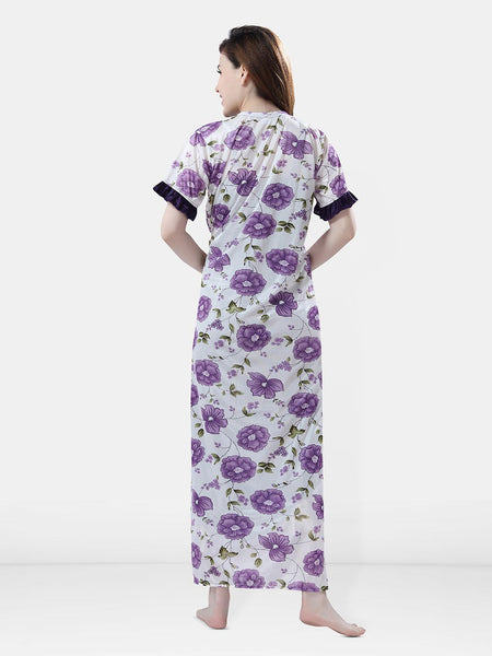 Be You Floral Printed Maxi Nightdress With Robe