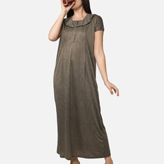 Be You Striped Maternity & Feeding Maxi Nightdress