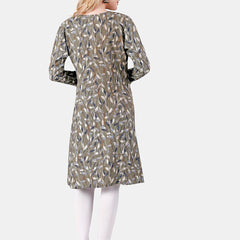 Be You Floral Printed Maternity Straight Kurta