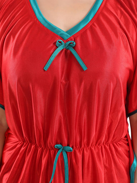 Be You V-Neck Satin Maxi Kaftan Nightdress