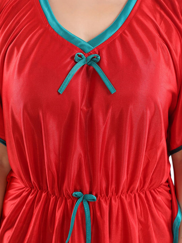 Be You V-Neck Satin Maxi Kaftan Nightdress