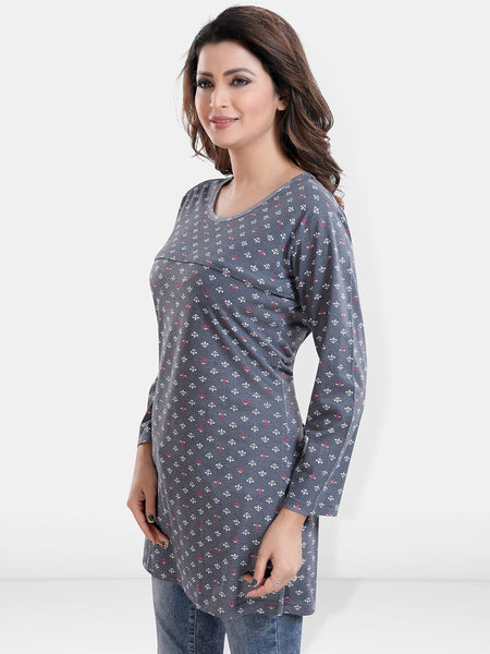 Be You Conversational Printed Maternity Top