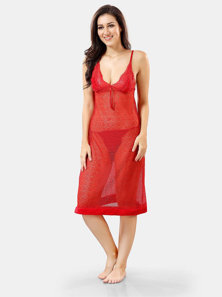 Be You Self Design Nightdress With Robe
