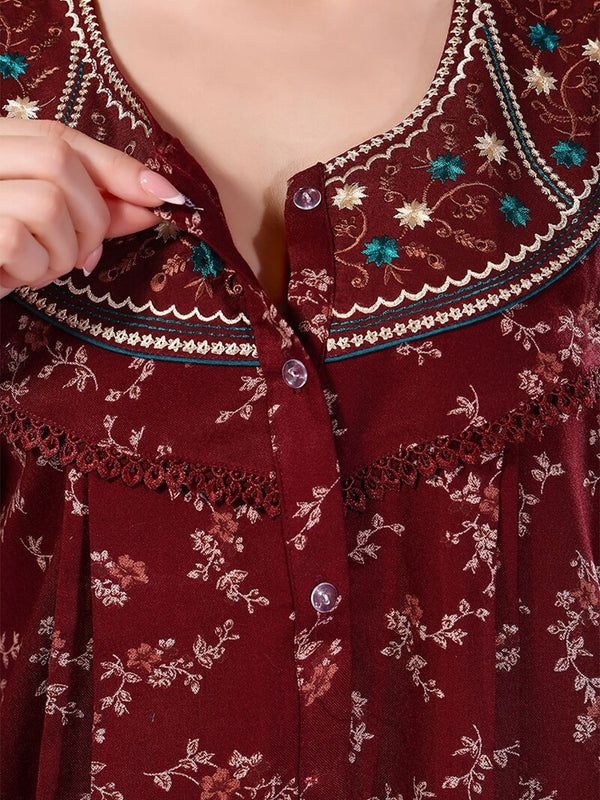 Be You Floral Printed Maxi Nightdress