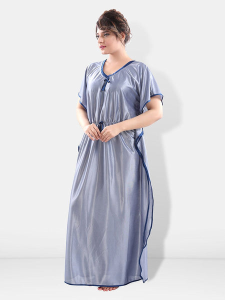 Be You V-Neck Satin Maxi Kaftan Nightdress
