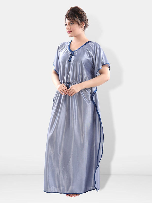 Be You V-Neck Satin Maxi Kaftan Nightdress