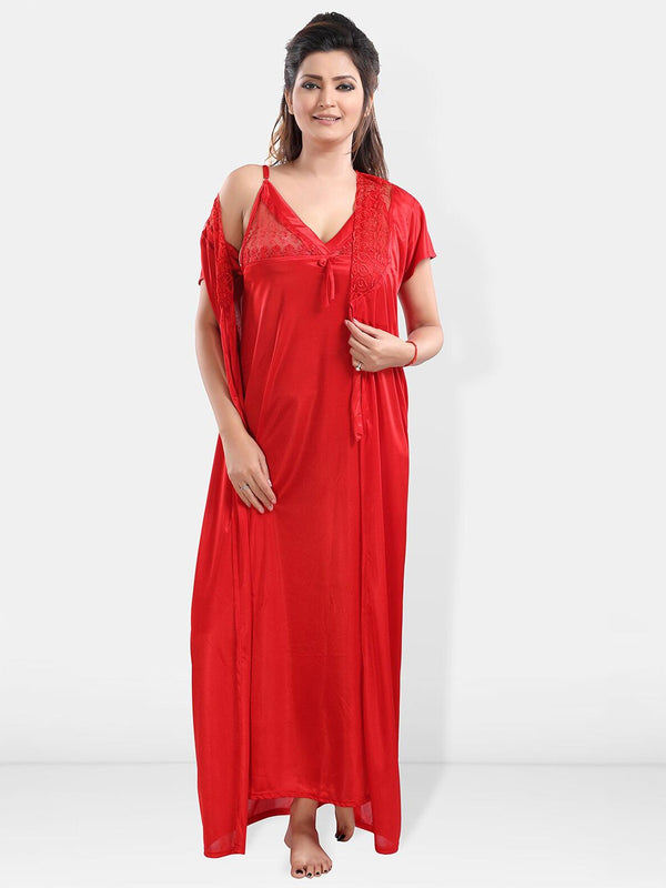 Be You Satin Maxi Nightdress With Robe