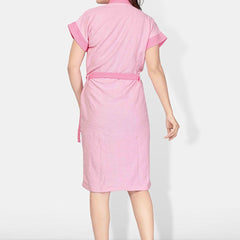 Be You Women Cotton Anti-bacterial Super Soft Bath Robe With Belt