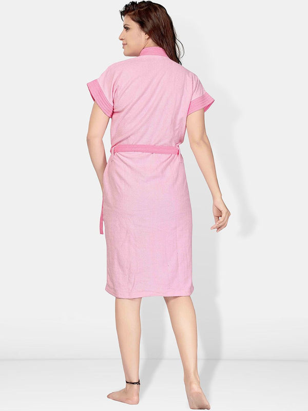 Be You Women Cotton Anti-bacterial Super Soft Bath Robe With Belt