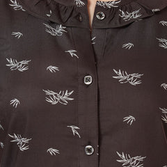 Be You Floral Printed Shirt And Pyjama Night Suit