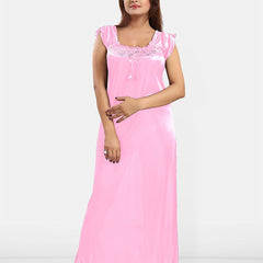 Be You Square Neck Sleeveless Satin Maxi Nightdress