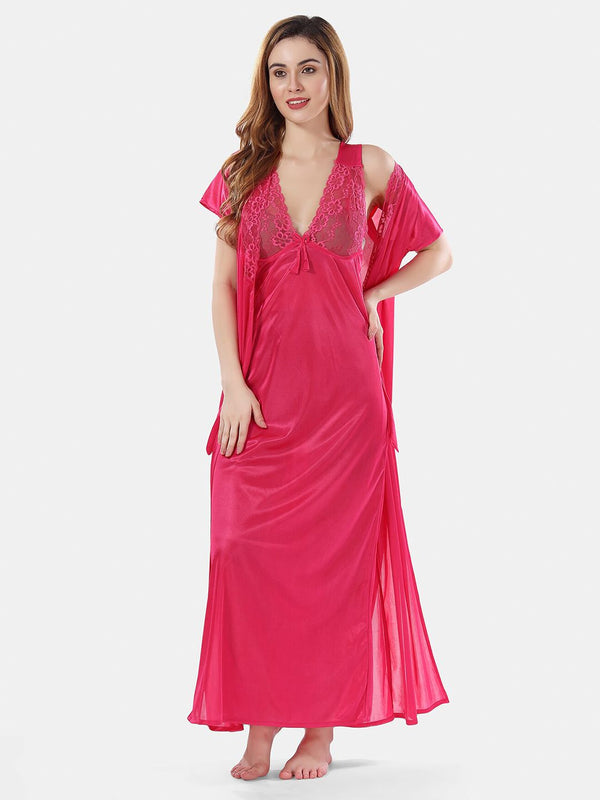 Be You Satin Maxi Nightdress With Robe