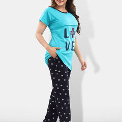 Be You Typography Printed Maternity Night Suit