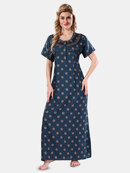 Be You Floral Printed Maxi Nightdress