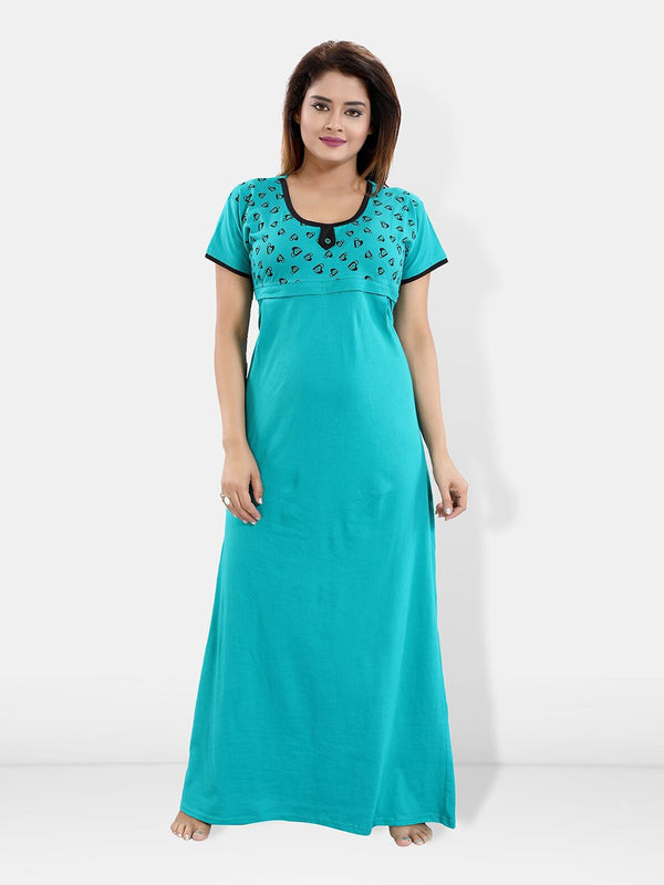 Be You Printed Maternity Maxi Nightdress